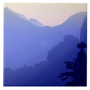 Azulejo De Cerâmica Nascer do sol, Montanha Amarela, Huangshan, China