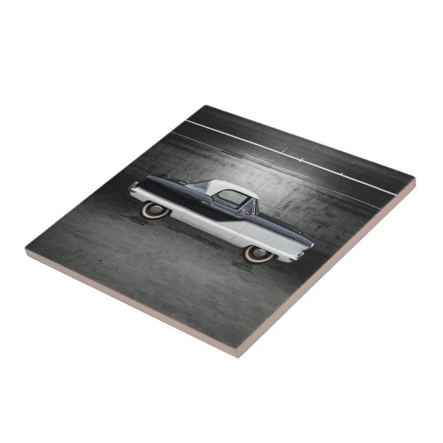 Azulejo De Cerâmica Nash Metropolitan Preto e Branco (Lateral)