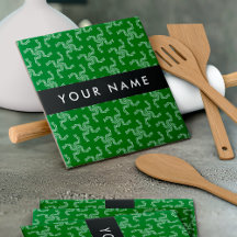 Natal Garland, Verde, Seu nome, Personalize