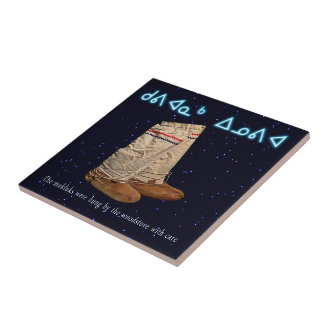 Azulejo De Cerâmica Natal Mukluks (Lateral)