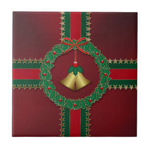 Azulejo De Cerâmica Natal Trivet da bandeira dos Estados Unidos