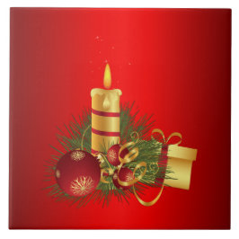 Azulejo De Cerâmica Natal Vermelho