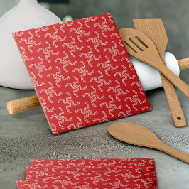 Azulejo De Cerâmica Natal Vermelho, decoração de Natal, Natal