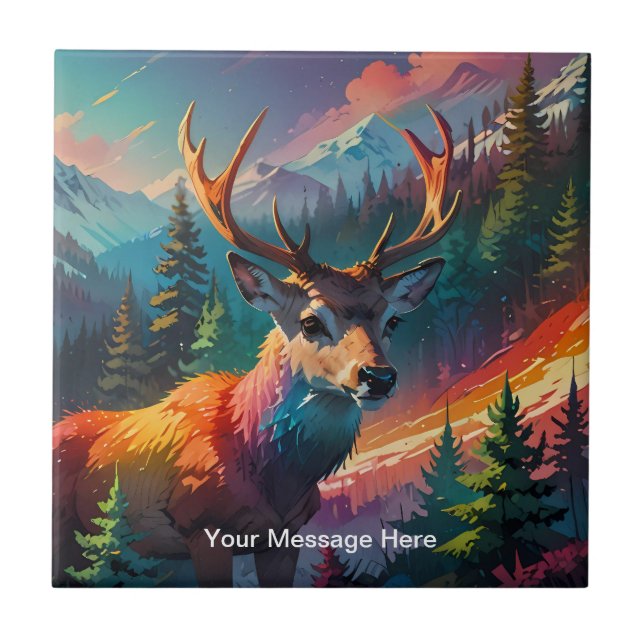 Azulejo De Cerâmica Natal Winter Wonderland Holiday Season (Frente)