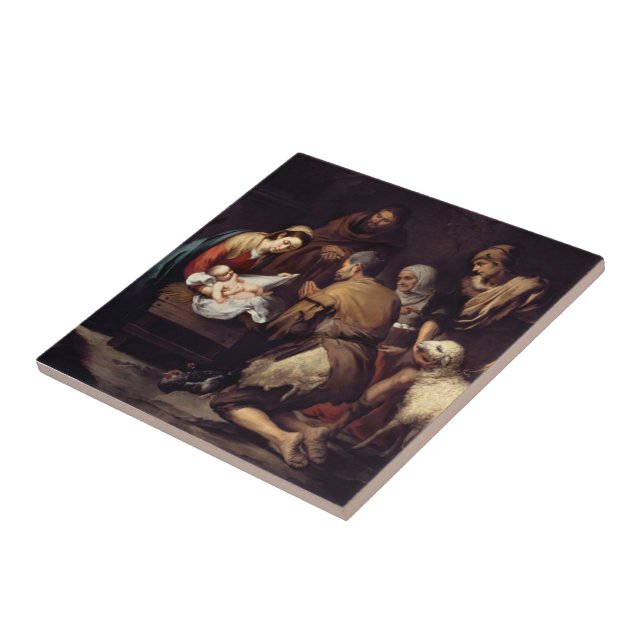 Azulejo De Cerâmica Natividade do Cristo de Jesus (Lateral)