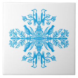 Azulejo De Cerâmica Natureza azul russa.