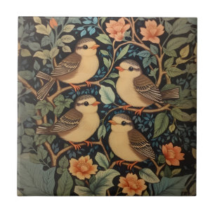 Azulejo De Cerâmica Natureza De Quatro Bebês Cons Inspirada