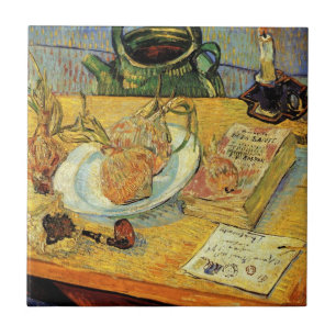 Azulejo De Cerâmica Natureza Morta com Quadro de Desenho por Vincent v