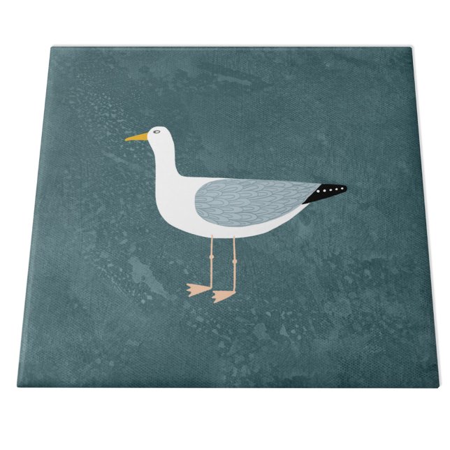 Azulejo De Cerâmica Náutica de Seagull - Verde (Criador carregado)
