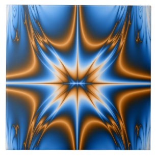 Azulejo De Cerâmica Navajo Fractal Star