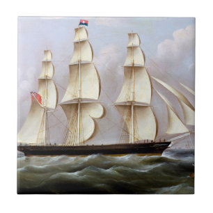 Azulejo De Cerâmica Navio à vela Woolloomooloo 1850