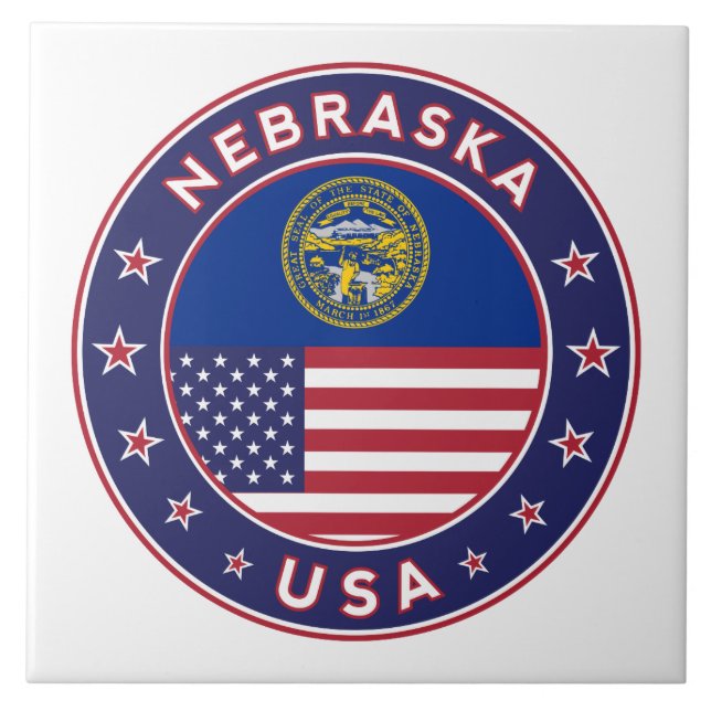 Azulejo De Cerâmica Nebraska (Frente)