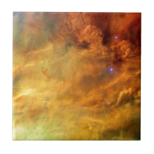 Azulejo De Cerâmica Nebulosa da Lagoa Messier 8 - Foto do Espaço da NA