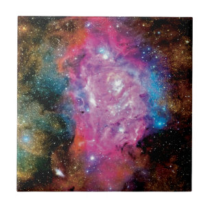 Azulejo De Cerâmica Nebulosa de Emissão da Lagoa Nuvem Interestelar Fo