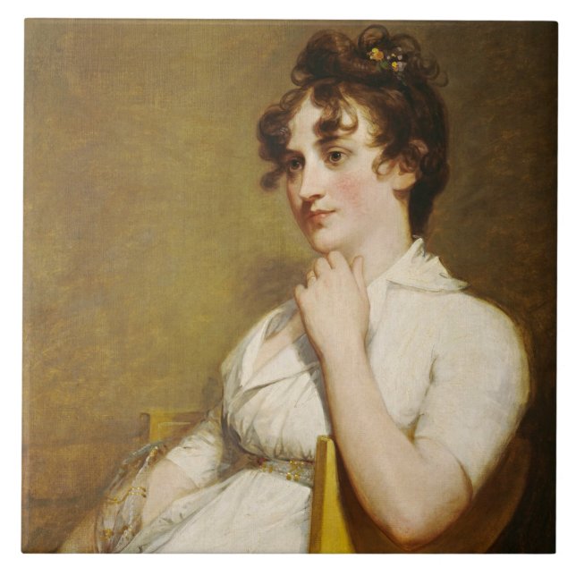 Azulejo De Cerâmica Nelly neta do Presidente Washington (Frente)