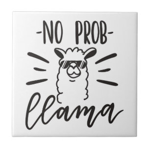 Azulejo De Cerâmica Nenhum design do lama de Prob