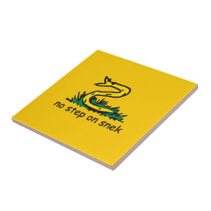 Azulejo De Cerâmica Nenhum passo na paródia de snek Gadsden SnekRight