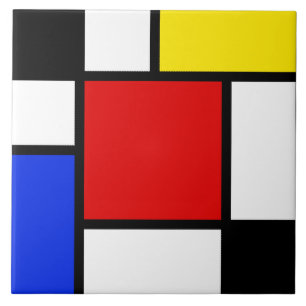 Azulejo De Cerâmica Neo-Plasticismo 2
