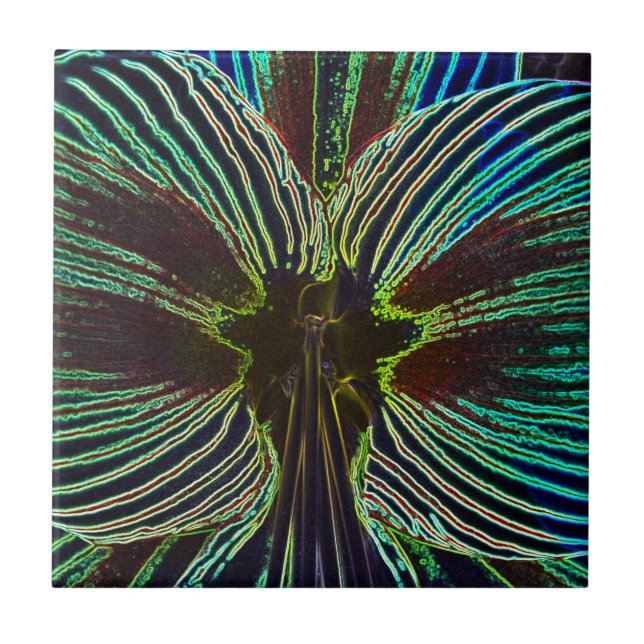 Azulejo De Cerâmica Neon Amaryllis (Frente)