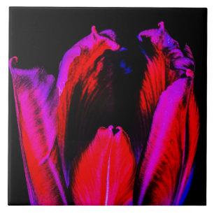 Azulejo De Cerâmica Neon Glow Tulip