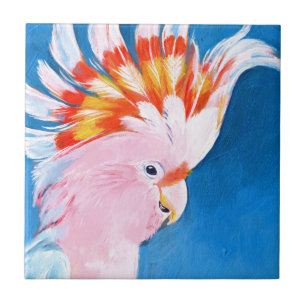 Azulejo De Cerâmica Neon Mohawk - Cockatoo Rosa