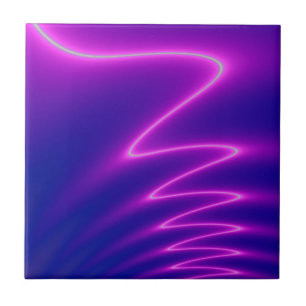 Azulejo De Cerâmica Neon Pink Lightning