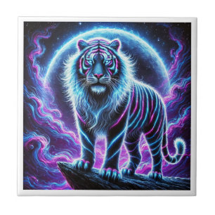 Azulejo De Cerâmica Neon Tiger Glosing Cerâmica Azulejo.