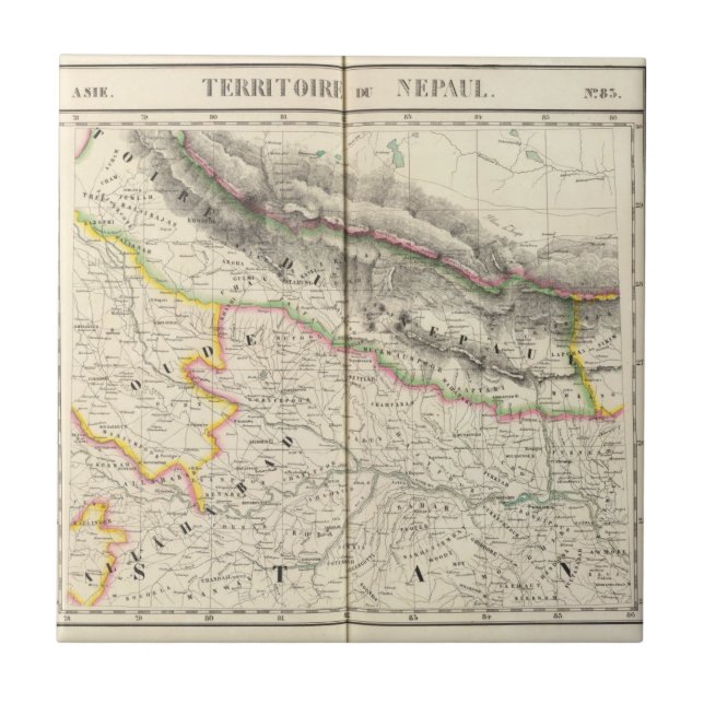 Azulejo De Cerâmica Nepal, Ásia 83 (Frente)