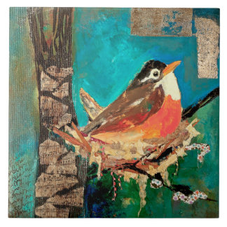 Azulejo De Cerâmica Nesting Robin Trivet