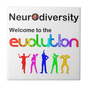 Azulejo De Cerâmica Neurodiversidade Bem-vindo à Evolução