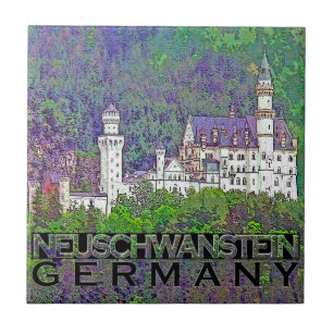 Azulejo De Cerâmica Neuschwanstein
