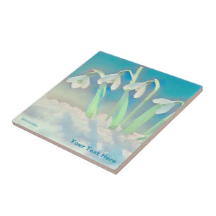 Azulejo De Cerâmica Neve Azul
