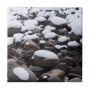 Azulejo De Cerâmica Neve e Rochas, Parque Nacional Mt. Rainier