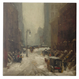 Azulejo De Cerâmica Neve em Nova Iorque (inverno em NYC)