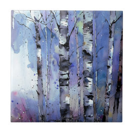 Azulejo De Cerâmica Neve no passarinho encantado