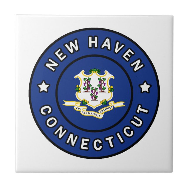 Azulejo De Cerâmica New Haven Connecticut (Frente)