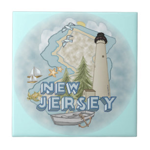 Azulejo De Cerâmica New Jersey Lighthouse