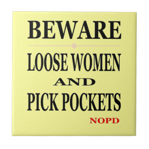 Azulejo De Cerâmica New Orleans Beware solto Women
