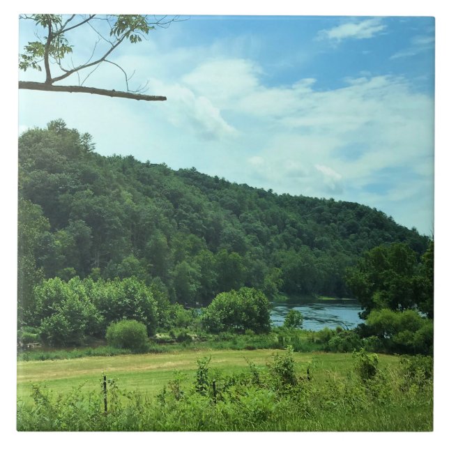 Azulejo De Cerâmica New River, Virgínia (Frente)