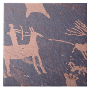 Azulejo De Cerâmica Newspaper Rock, S.P., UT Perto De Monticello.