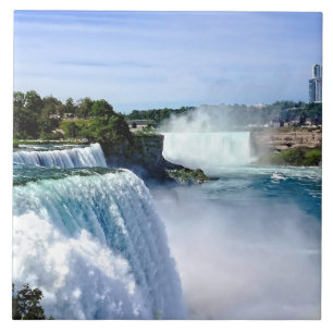 Azulejo De Cerâmica Niagara Cai NY - Vista do Lado Americano