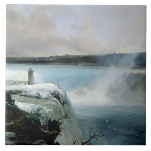 Azulejo De Cerâmica Niagara Falls, c.1837-40 (óleo em canvas)