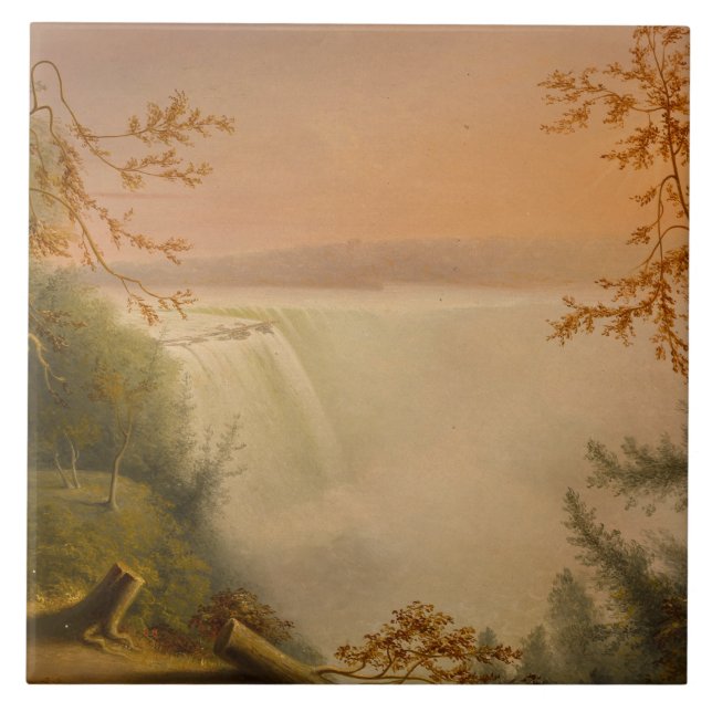 Azulejo De Cerâmica Niagara Falls (Faixas de Ferradura) (Rembrandt Pea (Frente)