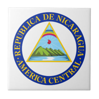 Azulejo De Cerâmica NICARÁGUA - bandeira/emblema/brasão/símbolo