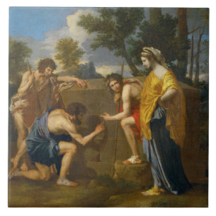 Azulejo De Cerâmica Nicolas Poussin - e no ego do Arcadia