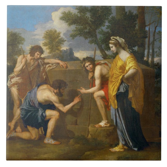 Azulejo De Cerâmica Nicolas Poussin - e no ego do Arcadia (Frente)