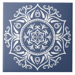 Azulejo De Cerâmica Night Mandala