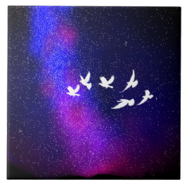 Azulejo De Cerâmica Night Sky