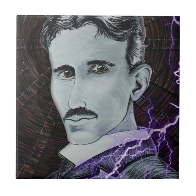 Azulejo De Cerâmica Nikola Tesla (Frente)