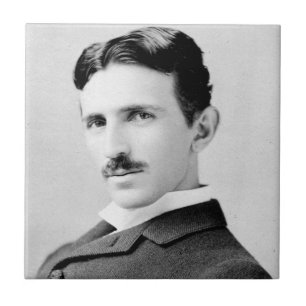 Azulejo De Cerâmica Nikola Tesla Portrait